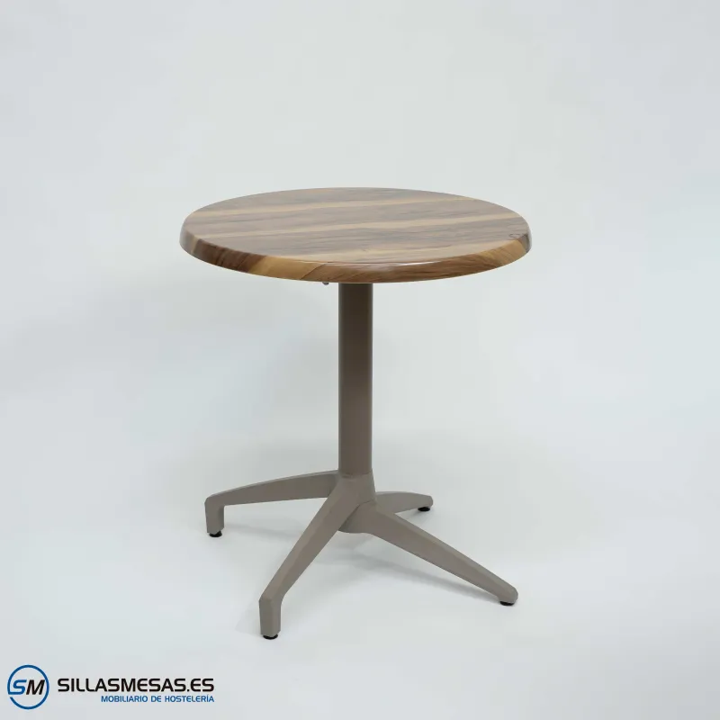 MESA ABATIBLE FLORIDA REDONDA EXTERIOR pie arena