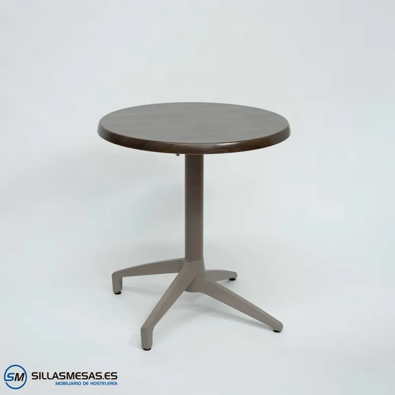 MESA ABATIBLE FLORIDA REDONDA EXTERIOR pie arena