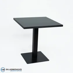Mesa Noel epoxi base 40×40 cm: metal moderno