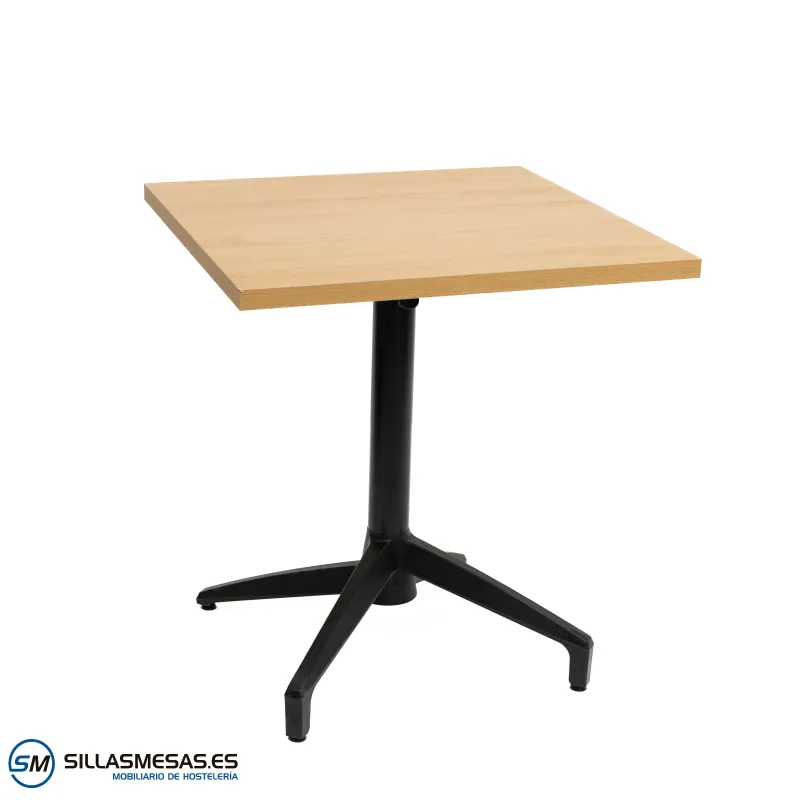 Mesa abatible Florida interior pie negro: minimalista