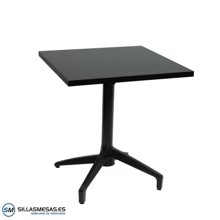 Mesa abatible Florida interior pie negro: minimalista
