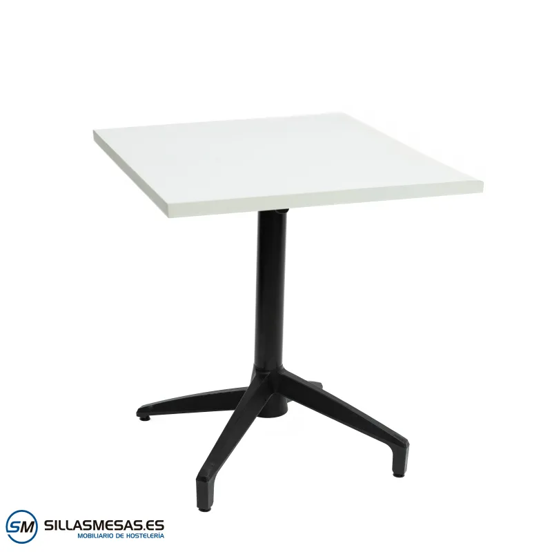 Mesa abatible Florida interior pie negro: minimalista