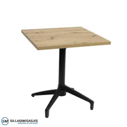 Mesa abatible Florida interior pie negro: minimalista