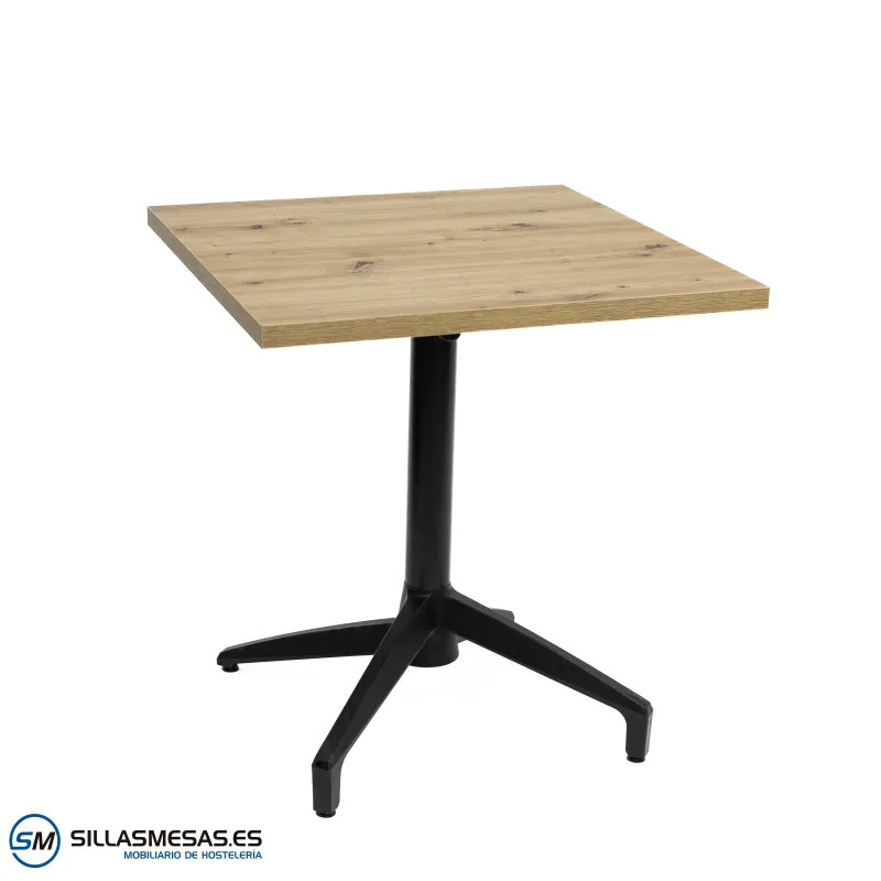 Mesa abatible Florida interior pie negro: minimalista