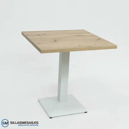 MESA DANIELA INTERIOR pie blanco