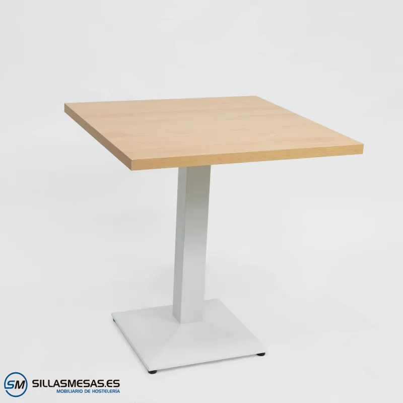 MESA DANIELA INTERIOR pie blanco