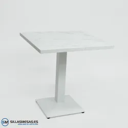 MESA DANIELA INTERIOR pie blanco