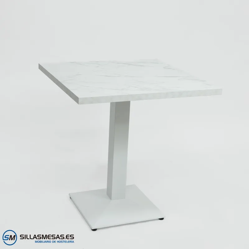 MESA DANIELA INTERIOR pie blanco