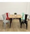 Conjunto 4 sillas TOLIX y 1 mesa TOLIX