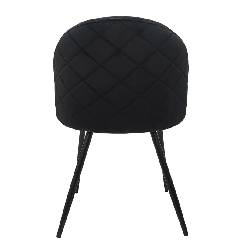 Silla Velvet negro interior: sofisticación y confort