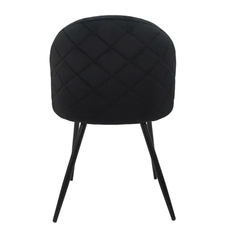 Silla Velvet negro interior: sofisticación y confort