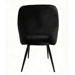 Sillón velvet negro para interiores con estilo