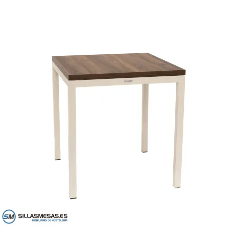 MESA ARUBA INTERIOR pie blanco