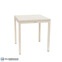 MESA ARUBA INTERIOR pie blanco
