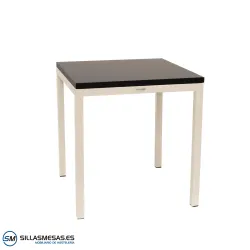 MESA ARUBA INTERIOR pie blanco