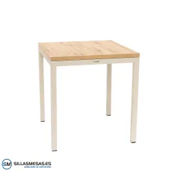 MESA ARUBA INTERIOR pie blanco