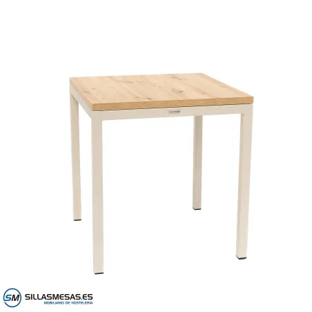 MESA ARUBA INTERIOR pie blanco