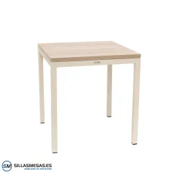 MESA ARUBA INTERIOR pie blanco