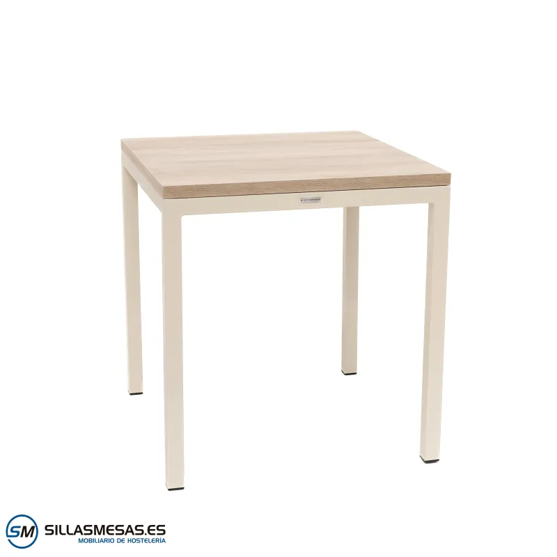 MESA ARUBA INTERIOR pie blanco