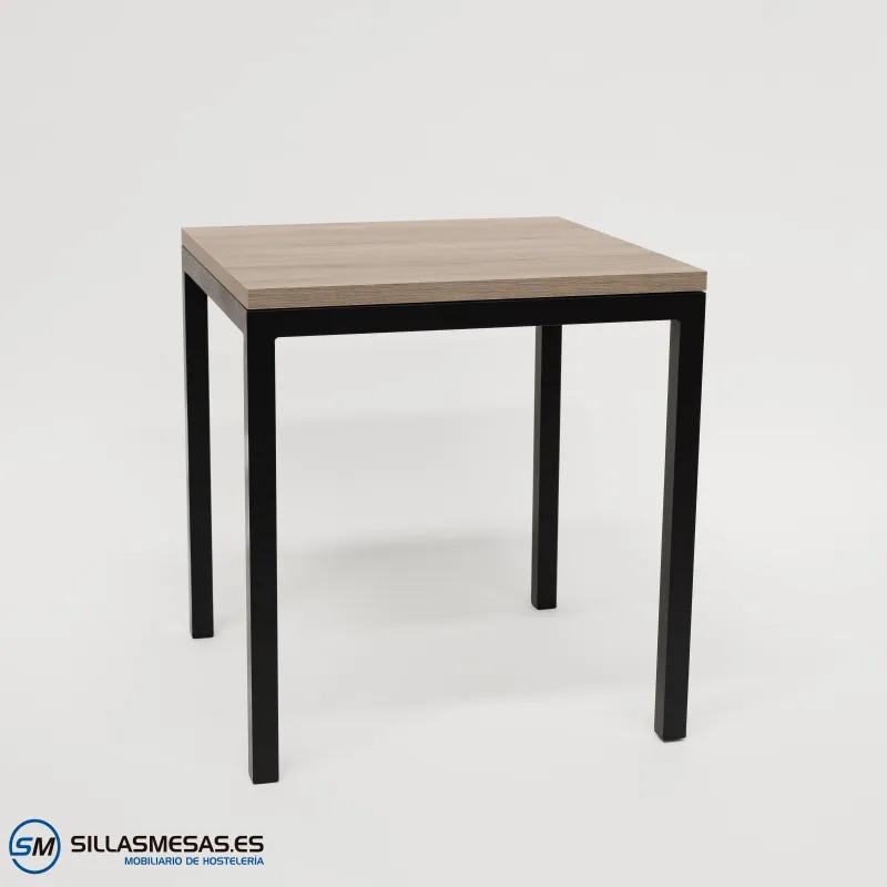 MESA ARUBA INTERIOR pie negro