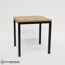 MESA ARUBA INTERIOR pie negro