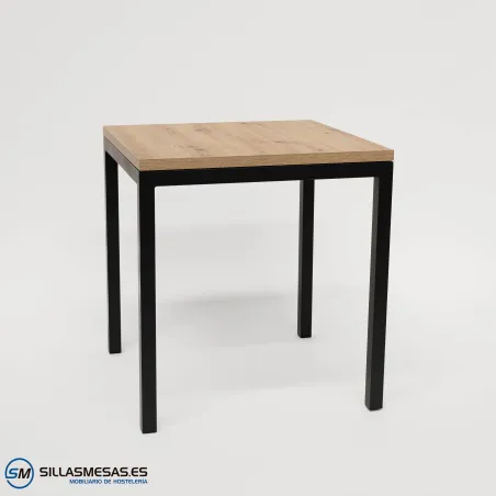 MESA ARUBA INTERIOR pie negro