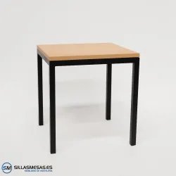 MESA ARUBA INTERIOR pie negro