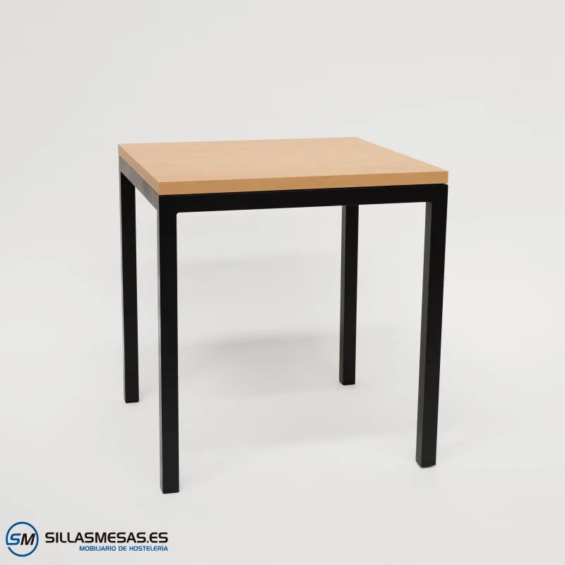 MESA ARUBA INTERIOR pie negro