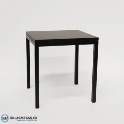 MESA ARUBA INTERIOR pie negro