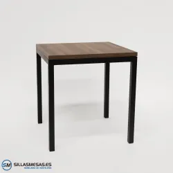 MESA ARUBA INTERIOR pie negro
