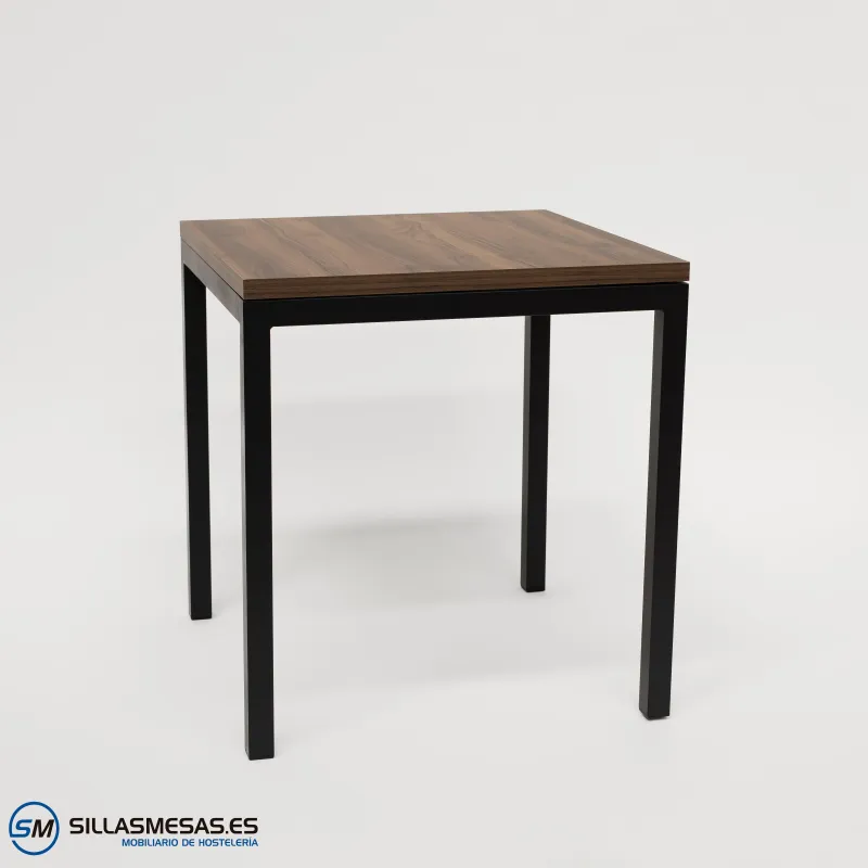 MESA ARUBA INTERIOR pie negro