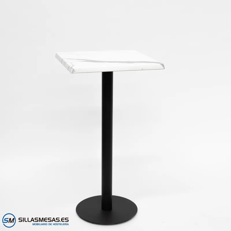 MESA ALTA ABRIL CUADRADA EXTERIOR pie negro