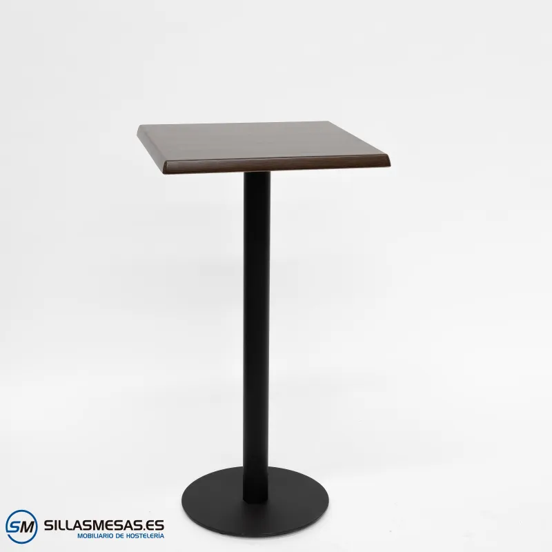 MESA ALTA ABRIL CUADRADA EXTERIOR pie negro