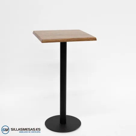 MESA ALTA ABRIL CUADRADA EXTERIOR pie negro