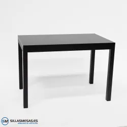 MESA ARUBA RECTANGULAR INTERIOR pie negro