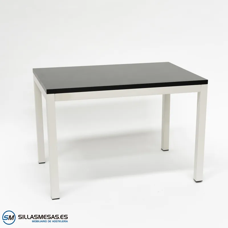 MESA ARUBA RECTANGULAR INTERIOR pie blanco