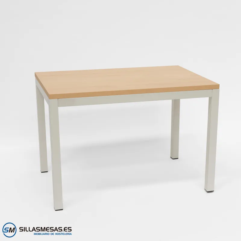 MESA ARUBA RECTANGULAR INTERIOR pie blanco