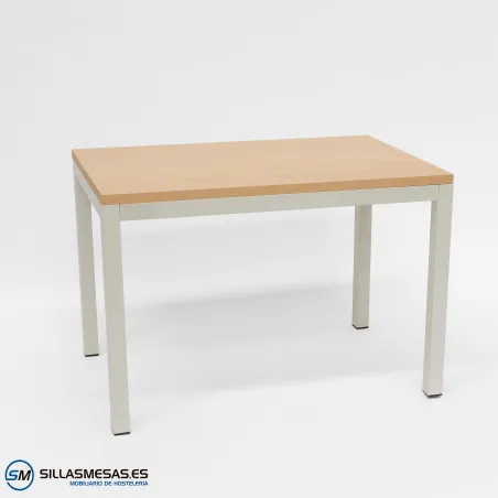 MESA ARUBA RECTANGULAR INTERIOR pie blanco