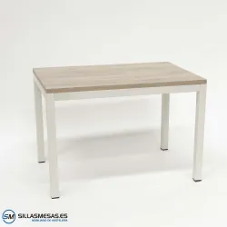 MESA ARUBA RECTANGULAR INTERIOR pie blanco