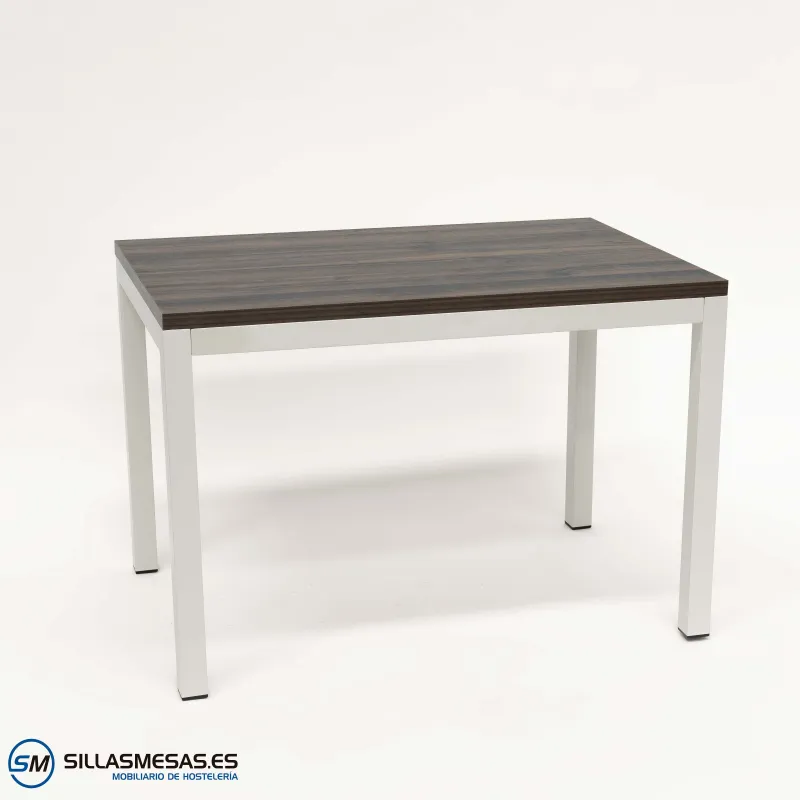 MESA ARUBA RECTANGULAR INTERIOR pie blanco