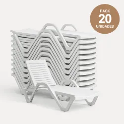 Pack de 20 Tumbonas BUDY (color a elegir)
