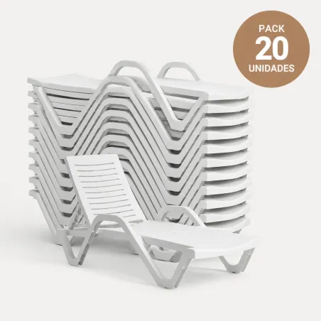 Pack de 20 Tumbonas BUDY (color a elegir)