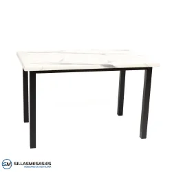 MESA ARUBA RECTANGULAR EXTERIOR pie negro