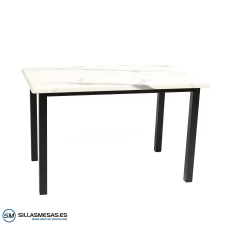 MESA ARUBA RECTANGULAR EXTERIOR pie negro