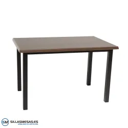 MESA ARUBA RECTANGULAR EXTERIOR pie negro