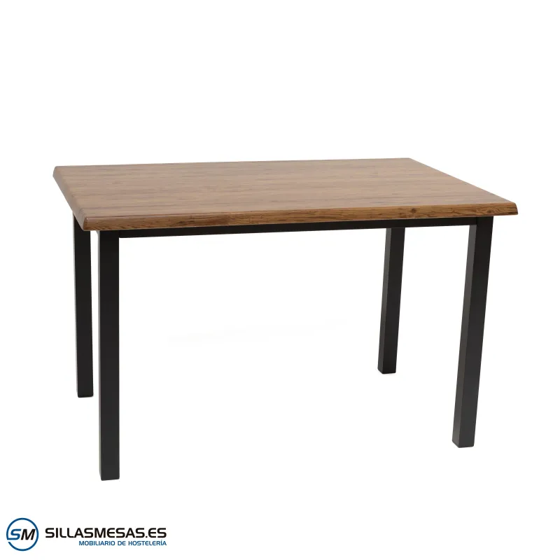 MESA ARUBA RECTANGULAR EXTERIOR pie negro