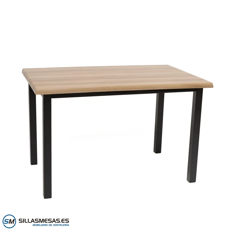 MESA ARUBA RECTANGULAR EXTERIOR pie negro