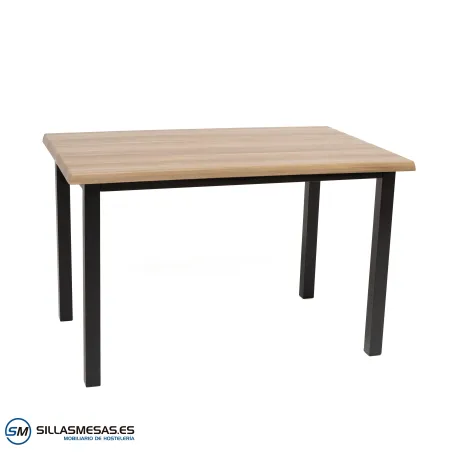 MESA ARUBA RECTANGULAR EXTERIOR pie negro