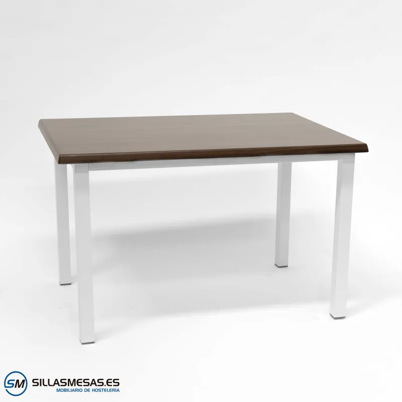 MESA ARUBA RECTANGULAR EXTERIOR pie blanco