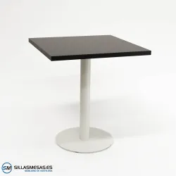 MESA ABRIL CUADRADA INTERIOR pie blanco